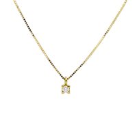 Collana Gioielleria Dossena  Donna Preziosi in Oro giallo Diamante 0.03 Ct 204746CG SONGA - 204746CG SONGA